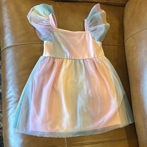 Pastel Rainbow Tulle Dress